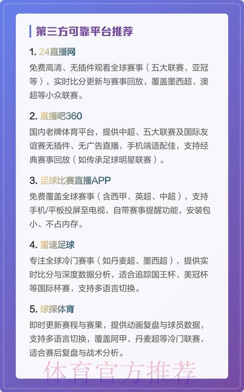 世界杯非官方高清直播平台深度解读 世界杯非官方高清直播平台深度解读